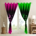 thumbnail image 4 of Geometric Honeycomb Curtains 30%-50% Blackout Neon Pink Green Black Striped Curtains & Drapes Bedroom,Gradient Ombre Window Curtains Beehive Hexagon Window Treatments, 4 of 6