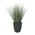 thumbnail image 6 of DecMode 19" Artificial Onion Grass Plant in Black Plastic Pot, 6 of 10