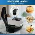thumbnail image 3 of StarBlue Automatic Electric Stainless Steel Non-stick Roti Maker 10-inch, 3 of 7
