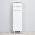 thumbnail image 2 of eviva  Geminis White Wood 14-inch Free-standing Side Cabinet, 2 of 5