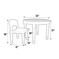 thumbnail image 7 of Humble Crew Playtime 2 in 1 Plastic Building Block-Compatible Activity Table and Chairs Set, Child, 7 of 7