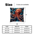 thumbnail image 5 of Octopus Elegant Velvet Throw Pillow Covers Set with Unique Patterns - 16x16", 18x18", 20x20" - Pack of 2 for Chair Pillow Covers and Various Occasions, 5 of 6