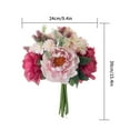 thumbnail image 2 of AnuirheiH Artificial Wedding Flowers Bouquet for Bride, Silk Roses Anniversary Wedding Bridal Bouquet for Party Table Centerpieces Decor,Light pink, 2 of 4