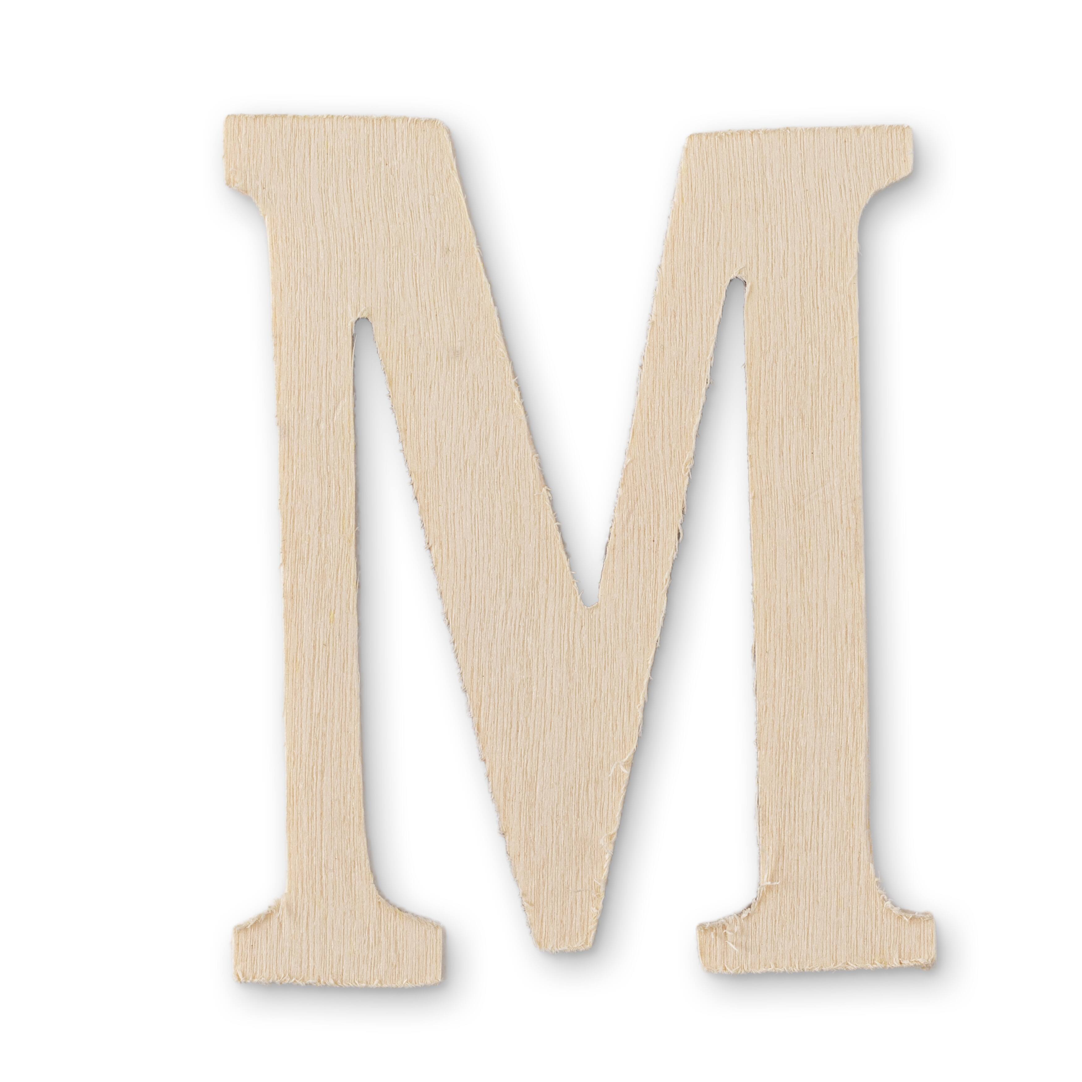 12 Pack 3" Unfinished Chunky Wood Letter by Make Market®