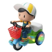 Junmo In Situ Rotation Electric Three-wheeled Bicycle Music Light Toy Children Gift StarlightIn Situ Rotation Electric Three-wheeled Bicycle Music Light Toy Children Gift Starlight