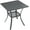 Grey Table, variant on ZYPPP Small Square Outdoor Patio Table, All Weather Metal Outdoor Dining Table for Lawn Garden, 27.5"x 27.5" Patio Table for Outside, Black