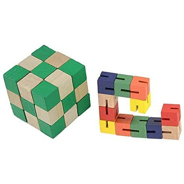 protein Genveje Stor Set of 2 Wood Fidgets - Bendy Snake and Cube Puzzle Fidget Toy - Flexible Puzzle  Fidget with Wood Cubes and Elastic - Turn and Twist to Turn Back into a  Cube - Walmart.com
