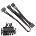 thumbnail image 2 of Câble d'Alimentation Périphérique SATA 3X 5 Broches vers 3 Ports pour Modulaire PSU, 2 of 6