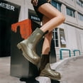 thumbnail image 4 of YOURDIARY Womens Rain Boots Short Ankle Chelsea Boots Waterproof Garden Shoes Slip-Resistant, 4 of 6