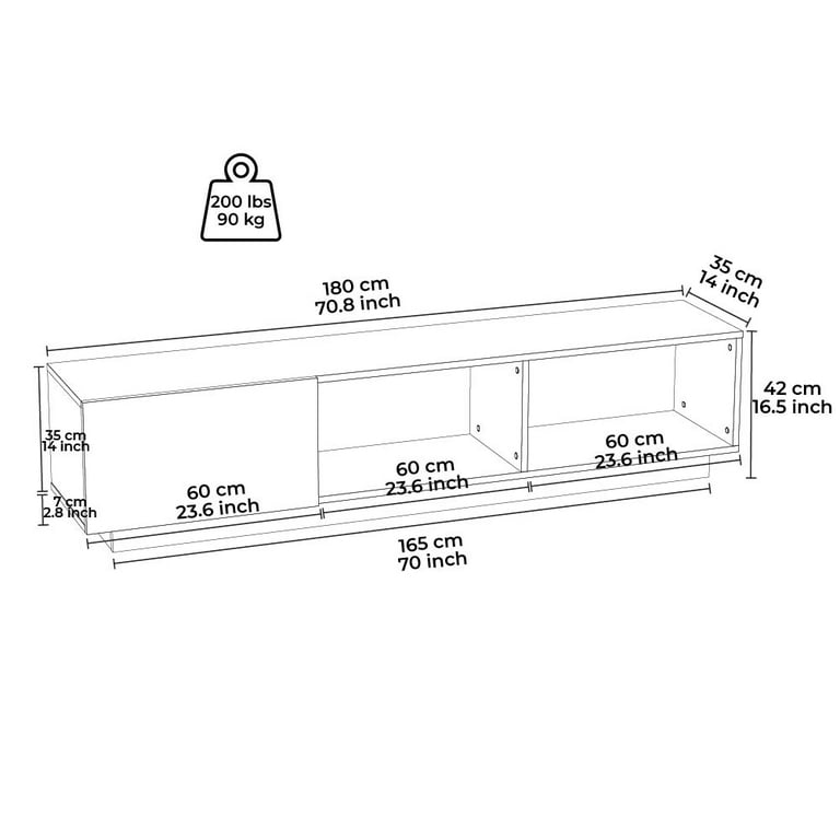 Mueble TV MIMI 200 cm