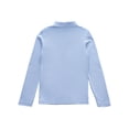 thumbnail image 2 of Smith's American Girls' Picot Trim Long-Sleeve Polo Shirt Color: blue Size: 4 - 5, 2 of 4