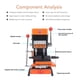 thumbnail image 3 of Duplicadora de Llaves Máquina Duplicadora Vertical 5 Tipos Máquina Cortadora de Copias Duplicadora de Llaves CA 110 a 240 V para el Hogar para Cerradura Hueca Ondulada ANGGREK Otros, 3 of 8