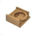 thumbnail image 4 of Teak Folding Drink Holder Insulated Drink Holder, 4 of 5
