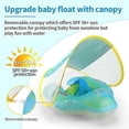 thumbnail image 2 of Inflatable kids Swimming Float Float Ring kids Pool With Sun Protection Canopysebneei, 2 of 4