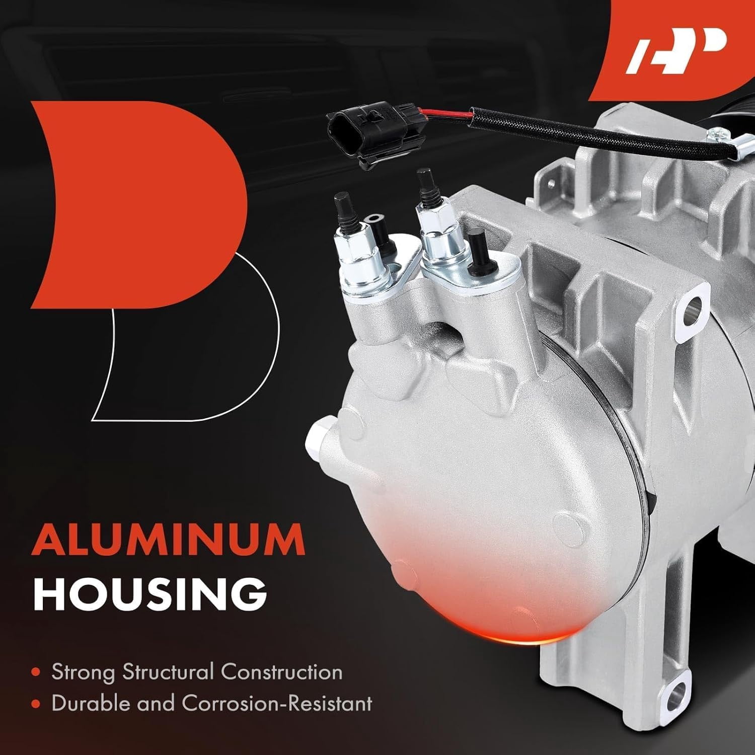 A-Premium AC Compressor with Clutch Compatible with Nissan Rogue 2008 2009 2010 2011 2012 2013 2014 L4 2.5L