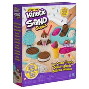 Kinetic Sand Scents, Ice Cream Treats Playset with 3 Colors Scented Play Sand & 6 Tools, Sensory Toys, Holiday Gifts & Stocking Stuffers for Kids Ages 3 and up