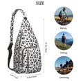 thumbnail image 2 of Floral Bone Sling Backpack - Whimsical Dog Lover Design, Fashionable Crossbody Pack for Travel, 2 of 4