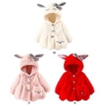 thumbnail image 4 of Infant Toddler Baby Girls Cute Coat Winter Warm Thick Cardigan Snowsuit Ears Hooded Jacket 0-5 Years, 4 of 4