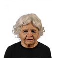 thumbnail image 1 of Old Woman Mask Halloween Creepy Wrinkle Face Mask Latex Cosplay Party Props Banmo, 1 of 3