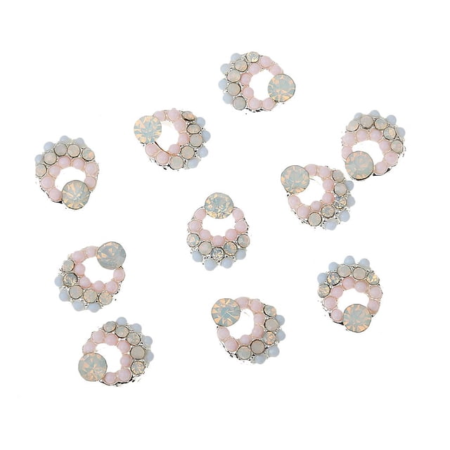 10pcs 3D Etiqueta Clavo De Imitación Decoraciones arte Maquillaje De Uñas Aleación Joyería Repique Yinane Decoración de uñas