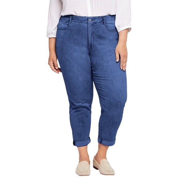 NYDJ womens Plus Girlfriend High-Rise Skinny Jean, 16W