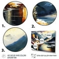 thumbnail image 3 of Designart Church On A Lake In Winter IV Canvas Wall Art, 3 of 5