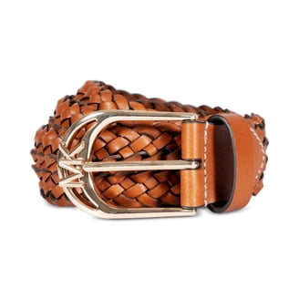 Michael Kors Brown Braided Genuine Bonded Leather Belt Size M Michael by Michael Kors Medium Brown Woven Leather Belt  main image 4