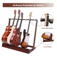 thumbnail image 2 of verovita Guitar Stand Rack for Multiple Guitars, 7 holder wood Guitar Stand Folding Guitar Rack for Classical Acoustic, Electric, Bass Guitar Display, 2 of 8