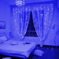 thumbnail image 3 of Guirnalda de luces LED para cortina, guirnalda de luces navideñas, decoración de hadas, 8 modos, control remoto USB, para bodas, fiestas, dormitorios y hogares, 3 of 5