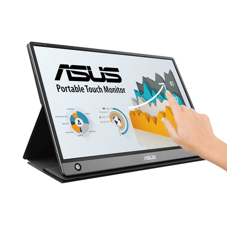 UPC: 0192876331101 | ASUS ZenScreen MB16AMT 15.6  Full HD 1920 x 1080 USB Type-C Micro-HDMI Non-Glare HDCP Support Flicker-Free Built-in Speakers Low Blue Light Touchscreen Portable IPS Monitor