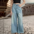 thumbnail image 6 of REALiKUN Jeans for Women High Waist Boyfriend Jeans Vintage Loose Wide Leg Denim Pants Teen Girls Hiphop Streetwear, 6 of 7
