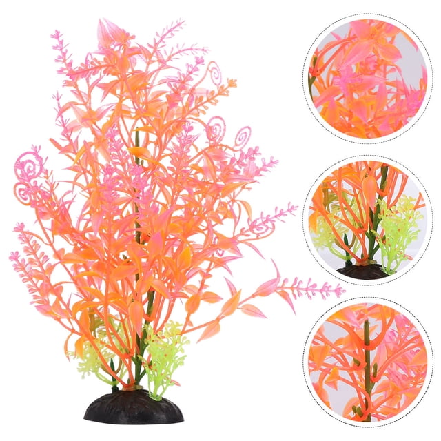 OULII 2Set Simulation Aquatic Plant Artificial Underwater Grass for Fish Tank