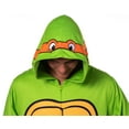 thumbnail image 4 of Teenage Mutant Ninja Turtles Mens' Adult Hooded Union Suit TMNT Character 1PC Costume Sleep Pajama Lounge, 4 of 7