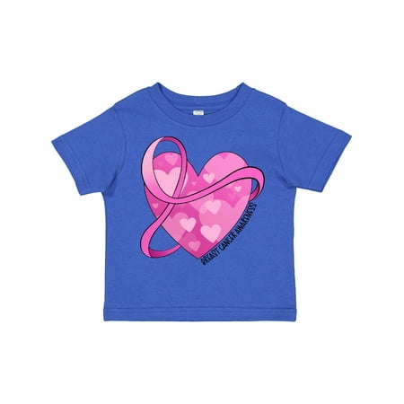 

Inktastic Breast Cancer Awareness- Pink Ribbon Around Heart Gift Toddler Boy or Toddler Girl T-Shirt