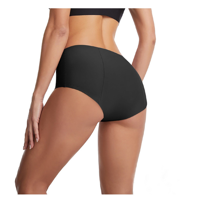 Menstrual Bikini Period Swimwear for Women Waterproof Mid Waisted Bottoms Swimsuits Short