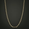 thumbnail image 3 of Au Naturale 14k Yellow Gold Paperclip Link Chain Necklace (2.5 mm, 16 inch), 3 of 7
