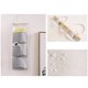 thumbnail image 2 of Organizador de armario sobre la puerta, 2 paquetes de bolsas de almacenamiento impermeables para colgar en la pared con 3 bolsillos para cocina, dormitorio, baño (gris) Adepaton YZY791, 2 of 4