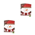 thumbnail image 4 of Bearachild Funda trasera para silla de tela de franela de animales de dibujos animados de Papá Noel, fundas de asiento suaves y cómodas, decoración Muñeco de nieve 2piezas Bearachild CBP183636, 4 of 6