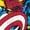 NAVY, variant on - Avengers Retro Comic - Men's Short Sleeve Graphic T-Shirt