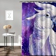 thumbnail image 2 of Orinice Parrot Stars Watercolor Bathroom Decor Set with Hooks, Colorful Luxurious Graphic Print Polyester Fabric Shower Curtain, Washable for Bathroom Decoration 36x72, 2 of 7