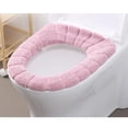 thumbnail image 1 of Elodie Washable Velvet Bathroom Closestool Pink, 1 of 8