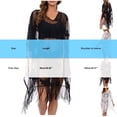 thumbnail image 4 of AGWOLF Elegant Lace Beach Cover Up for Women Bathing Suit Cover Up Sheer Tassel Hem Swimsuit Coverup for Poolside Seaside White Free Size, 4 of 8