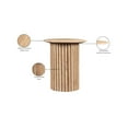 thumbnail image 2 of Meridian Furniture Genoa Beige Travertine Stone End Table, 2 of 10