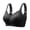 Black, variant on Minimizer Bras for Women Plus Size Thin Breathable Beauty Back Minimizer Bra Wireless Bras