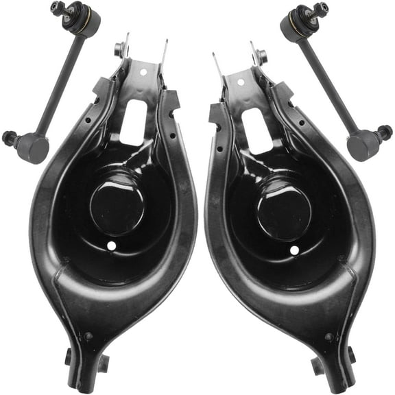 Detroit Axle - 4pc Rear Suspension Kit for Acura 2007-2013 MDX ZDX 2009-2015 Honda Pilot, Lower Control Arms with Ball Joints Sway Bar Links 2009 2010 2011 2012 2013 Replacement