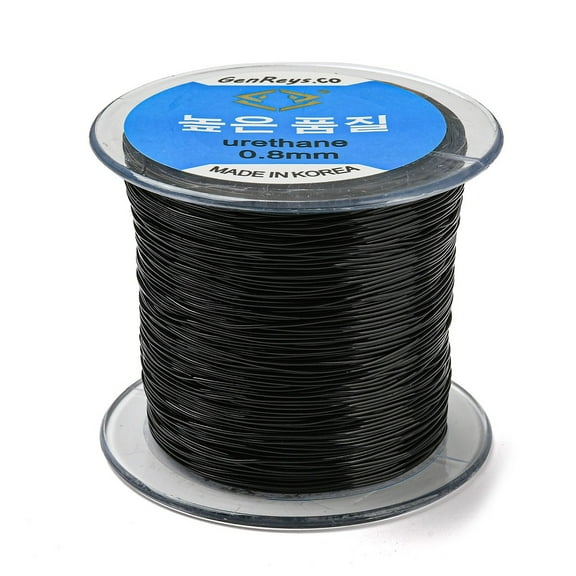 1roll Elastic Thread Black 0.8mm about 142.16 yards(130m)/roll