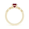 thumbnail image 2 of ANGARA Natural Marquise and Dot 1 ct Ruby Engagement Ring with Diamonds in 14K Yellow Gold for Women (Size-6mm) | July Birthstone, Birthday, Anniversary, Jewelry Gift for Women | Natural Ruby Ring, 2 of 9