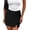 A Black, variant on Women's Casual Y2K Summer Mini Skorts, Mid-Waisted Front Split Pencil Bodycon Skirts with Shorts Liner