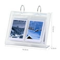 thumbnail image 6 of Tnobhg 3-6 Inches Desktop Small Photo Album Acrylic Flip-up Mini Photo Book Photo Display Rack 34/68 Pockets Tabletop Picture Display Stand, 6 of 7
