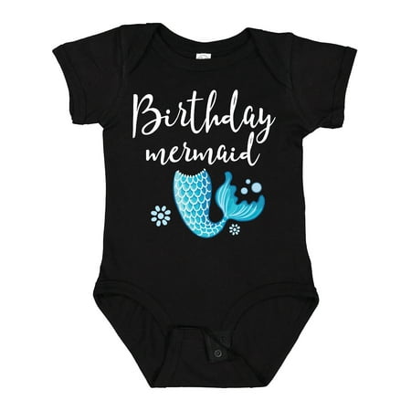 Inktastic Birthday Mermaid Girls Party Gift Girls Baby Bodysuit